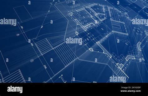 Architecture design: blueprint plan - illustration of a plan modern ...