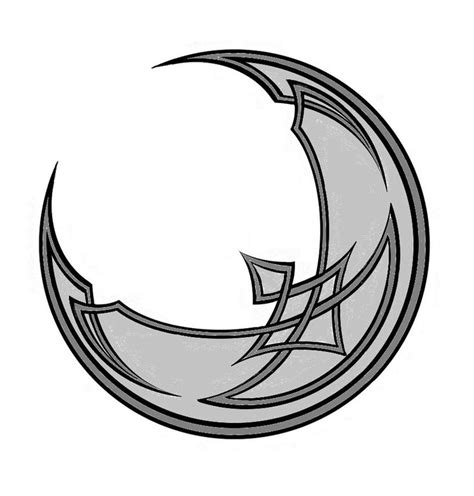 Crescent Moon | Celtic moon, Moon symbols, Moon outline