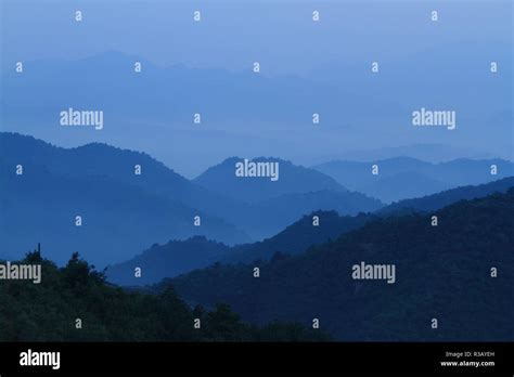 the landscape at jinshanling in china at sunrise Stock Photo - Alamy