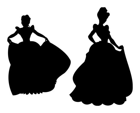 Disney Princess Silhouette Frame Clipart SVG | Creative Design - Clip ...