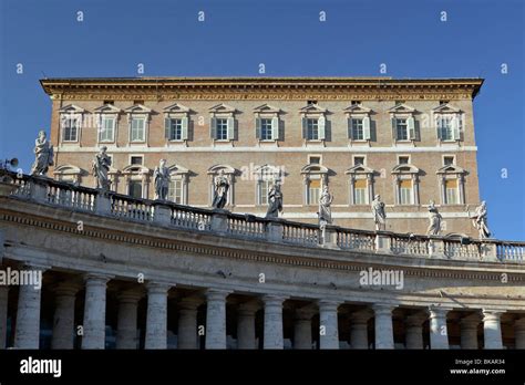 The Papal Palace aka Apostolic Palace,the Pope's residence,Vatican city ...