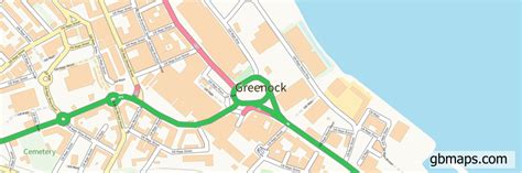 Greenock Vector Street Map