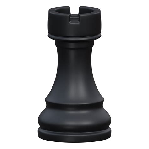 rook 3d render icon illustration with transparent background, chess game 21975109 PNG