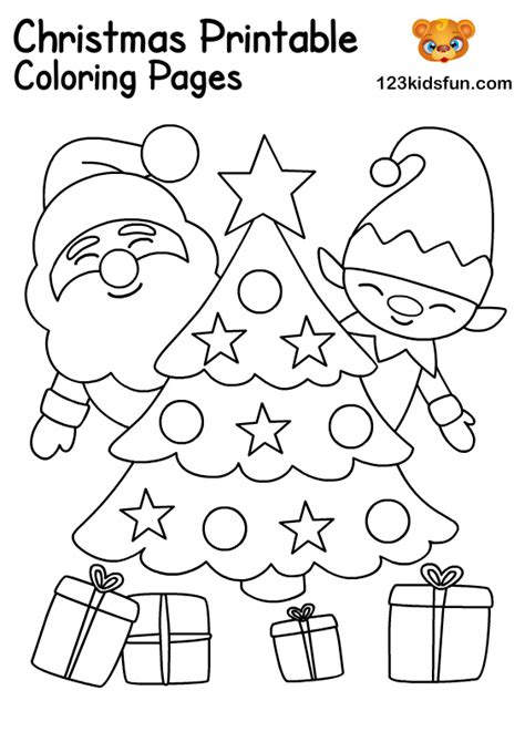 Free Christmas Printables for Kids | 123 Kids Fun Apps