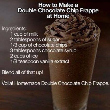 Double Chocolaty Chip Frappuccino Recipe | Bryont Blog