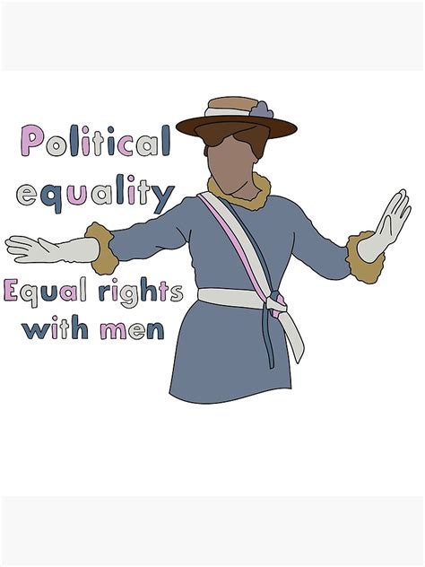 "Political Equality " Poster by StudioBec | Redbubble