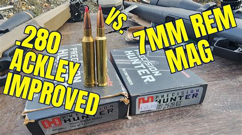 .280 Ackley Improved vs. 7mm Rem Mag ELD-X Chronograph - YouTube