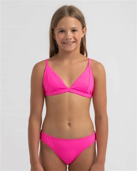 Shop Topanga Girls' Jojo Bikini Set In Pink Punch - Fast Shipping ...