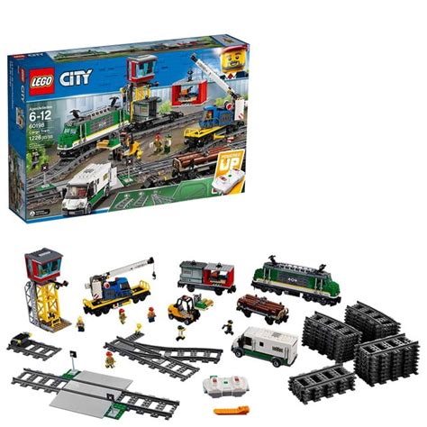 LEGO City Cargo Train 60198 Remote Control Train Building Set with ...