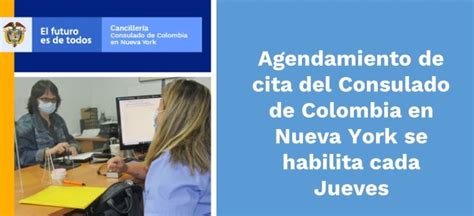 Agendamiento de cita del Consulado de Colombia en Nueva York se ...