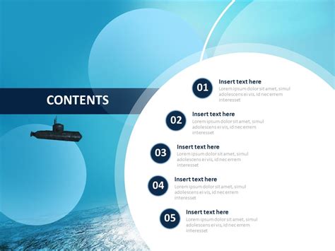 Free Powerpoint Templates Design - Submarine