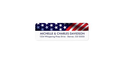 Patriotic Customized Return Address Labels | Zazzle.com