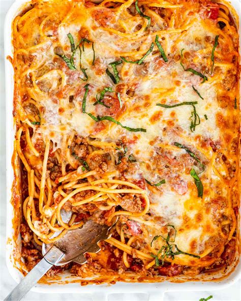 Baked Spaghetti Casserole - Jo Cooks