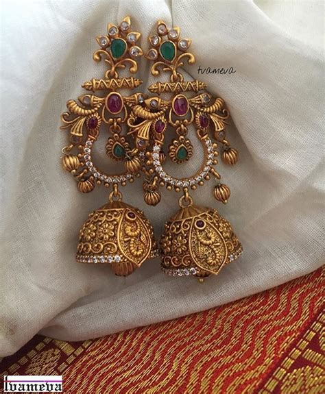 20+ Spectacular Antique Earrings Designs & Where To Shop Them • South India Jewels