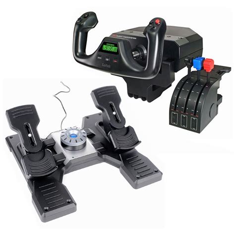 Accessories Logitech G Saitek PRO Flight Bundle Yoke System and Rudder ...