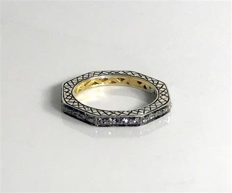 NATURAL DIAMONDS RING in Sterling Silver Antique Silver - Etsy