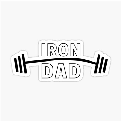 "Iron Dad" Sticker for Sale by Jaqaar | Redbubble