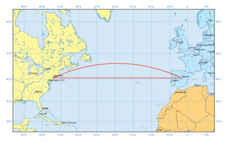 Why Are Great Circles the Shortest Flight Path? - GIS Geography