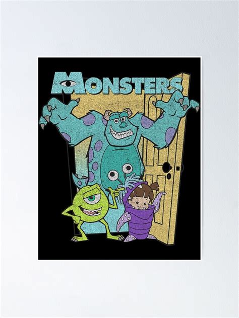 "Monsters Inc. Mike Sully Boo Group Poster" Poster for Sale by ...