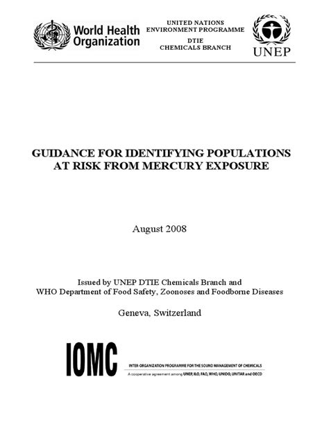 Mercury Exposure | PDF | Mercury (Element) | Risk Management