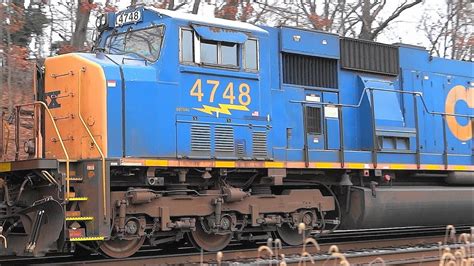 CSX Train Q276 With An EMD SD70AC Locomotive - YouTube