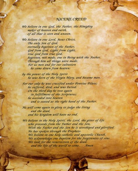 NICENE CREED- CATHOLIC PRINTS PICTURES - Catholic Pictures