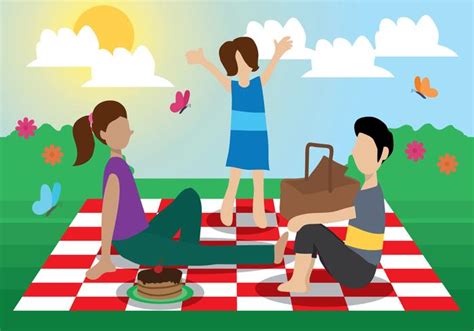 Family Picnic Vector - Download Free Vector Art, Stock Graphics & Images