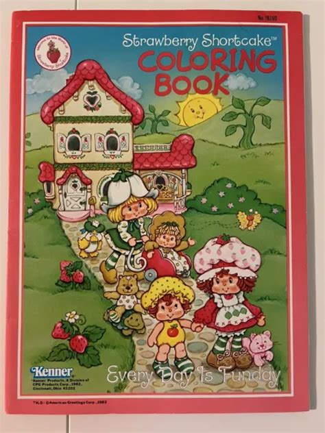 VINTAGE STRAWBERRY SHORTCAKE Coloring Book (RARE) 1982 - No Colored Pages! $175.00 - PicClick