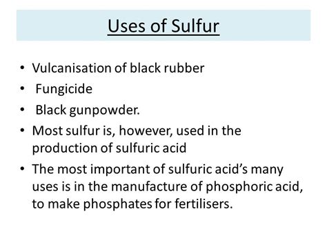 EXAMS AND ME : Sulphur: The Origin