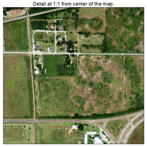 Aerial Photography Map of Blessing, TX Texas