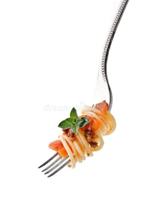 Pasta on fork stock photo. Image of dining, ingredient - 5484162