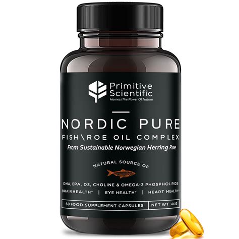 Nordic Pure Fish + Roe Oil Complex (60 Fish Oil Capsules) – Primitive Scientific