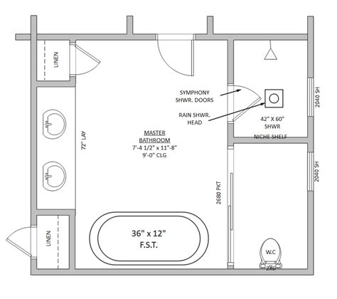 Free Editable Bathroom Floor Plan Examples Templates EdrawMax ...