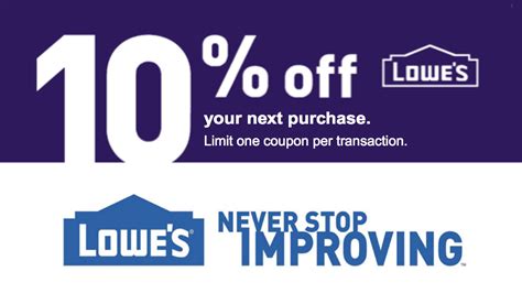 Lowes 10% OFF Printable Coupon Delivered Instantly to your Inbox | Quik ...