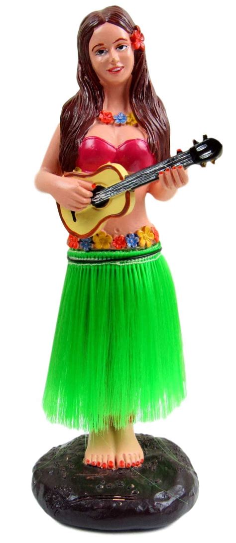 Buy Franchise Figurine Hawaiian Hula Girl Dashboard Doll with Ukulele Bobbleheads for Car ...