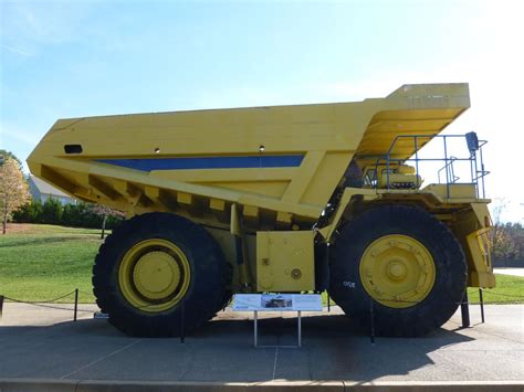 Komatsu mining truck; was transported in pieces to the Tellus Museum in ...