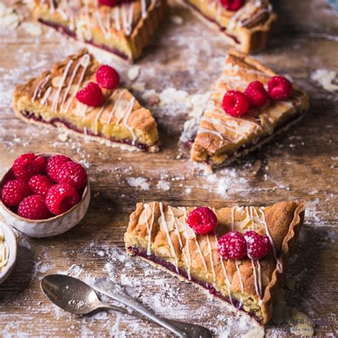 Bakewell Tart - with warm raspberry jam - ProperFoodie