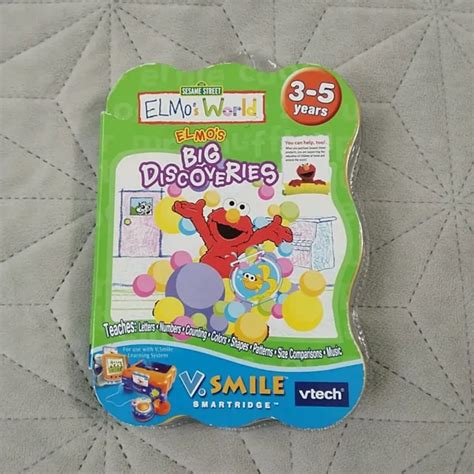 VTECH VSMILE GAME Elmo's World Elmo Big Discoveries Cartridge Smartridge NEW $10.00 - PicClick