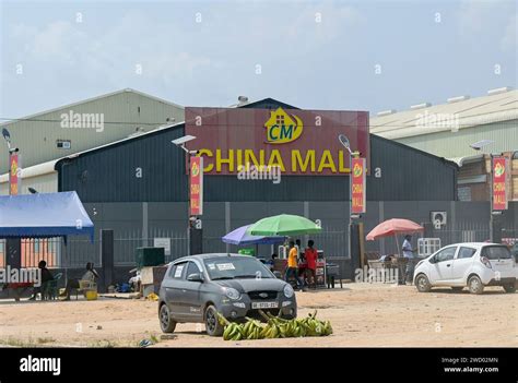 GHANA, chinese owned shopping center China Mall on the Accra - Kumasi ...