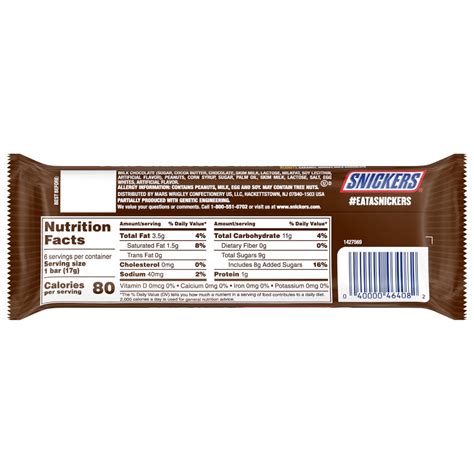 Snickers Nutrition Facts