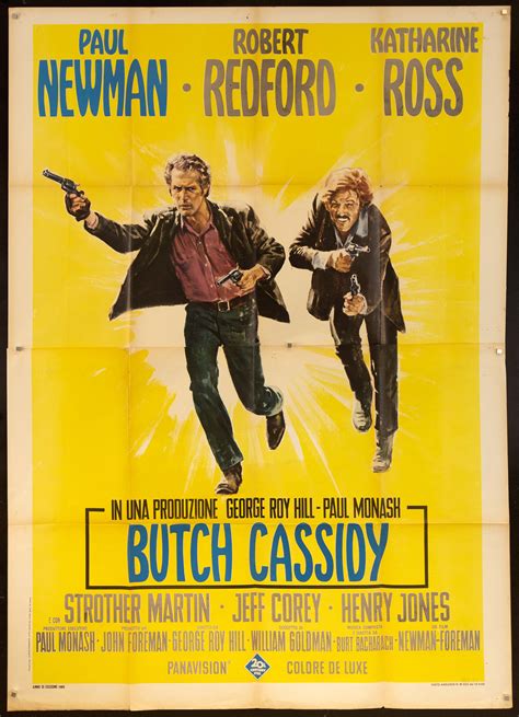 Butch Cassidy and the Sundance Kid Vintage Italian Movie Poster