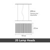 Modern Multi-LED Linear Lights Chandelier - Lighting4Home