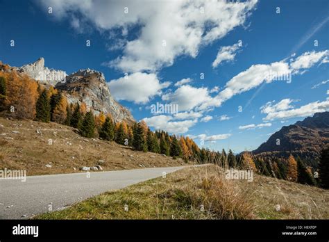 Autumn afternoon in Carnic Alps near Sappada, Italy. Dolomites Stock ...