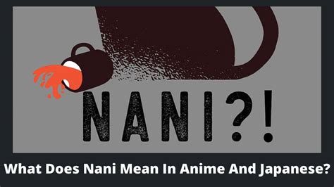 What Does Nani Mean In Anime And Japanese? Introduction and explanation ...