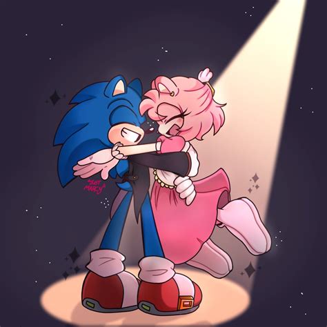 Grom Night (Sonamy fanart by @Just_MarcyArt) : r/SonicTheHedgehog