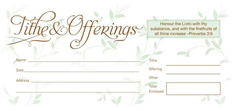 Envelope: Tithe and Offerings (Box of 52) - B&H Publishing