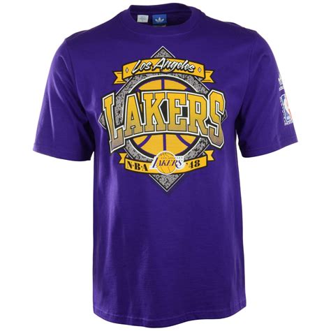 adidas Court Series Originals Shortsleeve Nba Lakers T-shirt in Purple ...