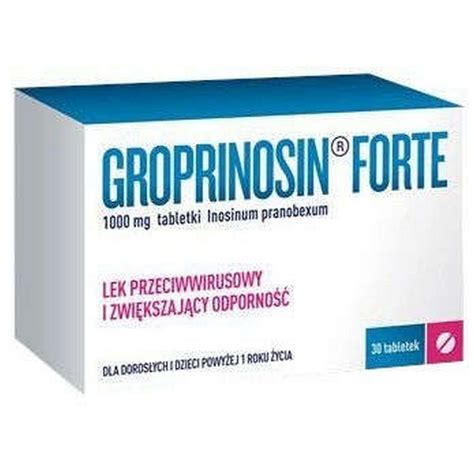 Groprinosin Forte 1000 mg x 30 tablets - Kidsapo