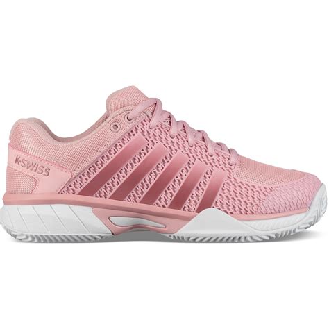 K-Swiss Womens Express Light HB Tennis Shoes - Coral Blush/White - Tennisnuts.com