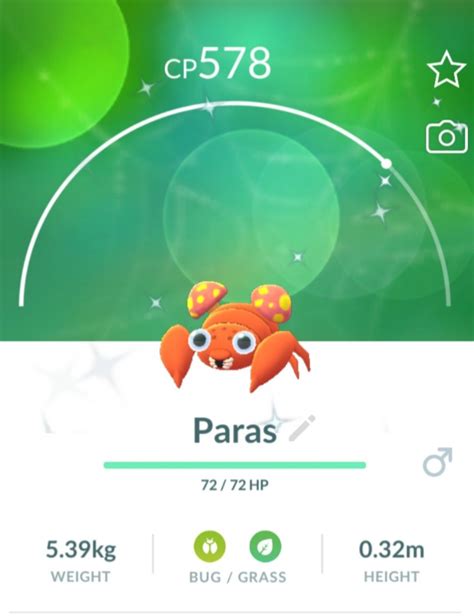 Shiny Paras: Pokemon Go, Video Gaming, Gaming Accessories, In-Game Products on Carousell